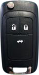 Flip key with button pad
